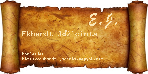 Ekhardt Jácinta névjegykártya